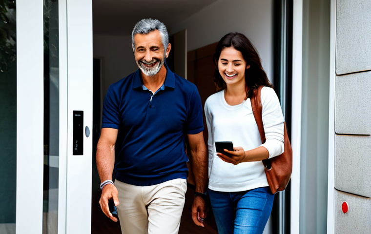 기술 통합이 주거 환경에 미치는 긍정적 영향 - Smart Home Control**

A brightly lit, modern living room in Lisbon, Portugal. A woman in her 30s, fu...