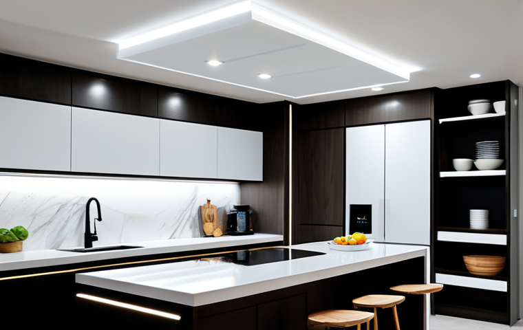 스마트 조명의 설계와 효과 - Cozy Evening at Home**

A modern living room at dusk, featuring a comfortable sofa and warm, adjusta...