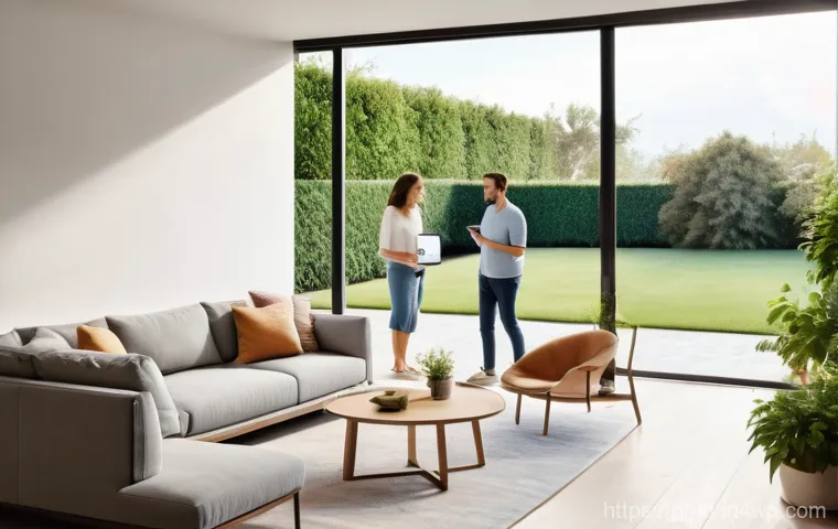 스마트홈을 위한 IoT 기기 비교 - **Smart Home Morning Serenity**: A beautifully lit, modern bedroom in a smart home during a peaceful...